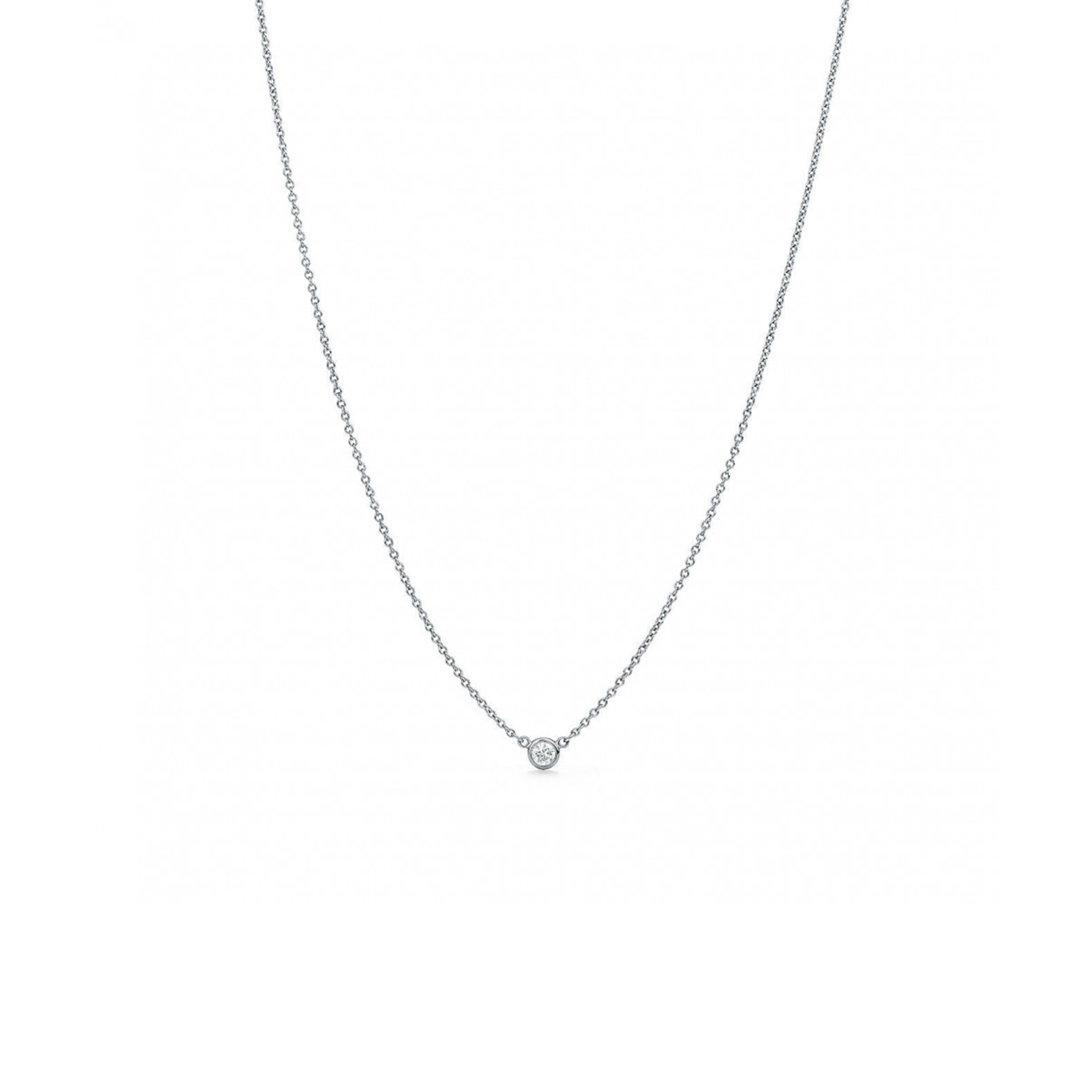 TIFFANY ELSA PERETTI® DIAMONDS BY THE YARD® SINGLE DIAMOND PENDANT IN PLATINUM 60017900